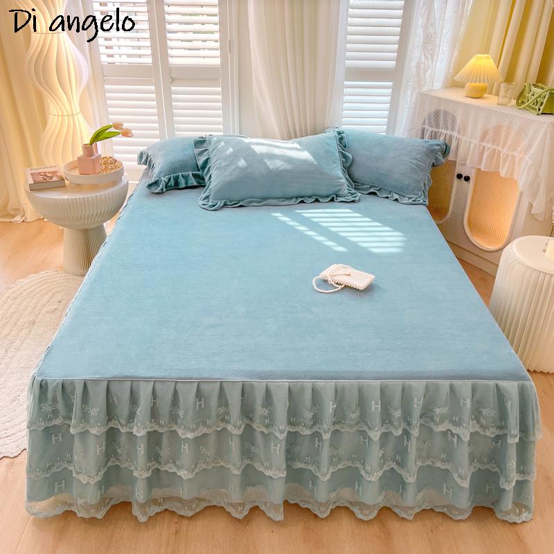 Home Fashion Textiles - Falda de cama de estilo europeo