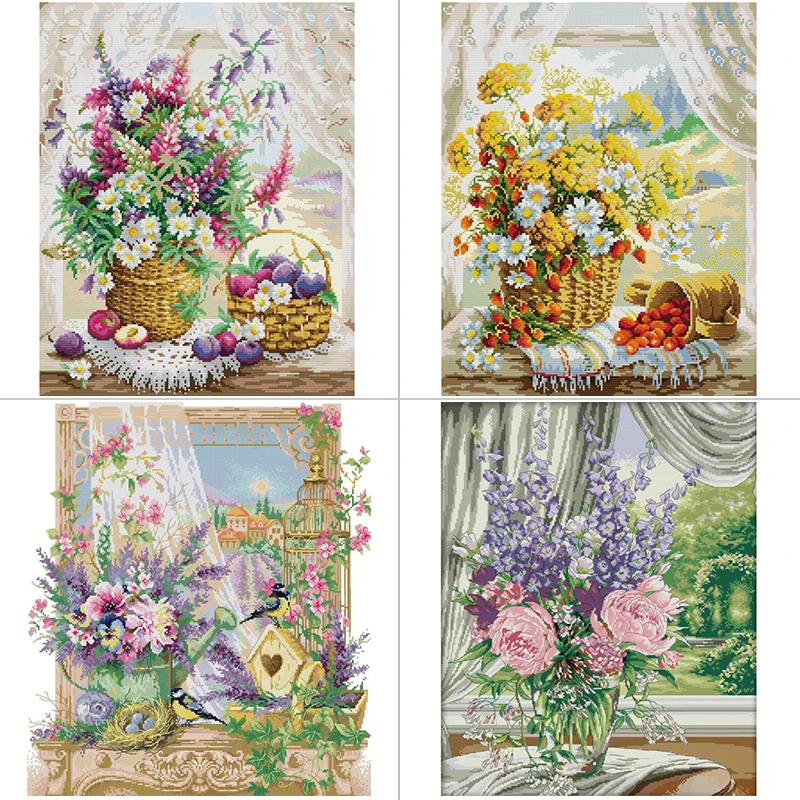 Home Textiles Discount - Alféizar de ventana cesta de flores