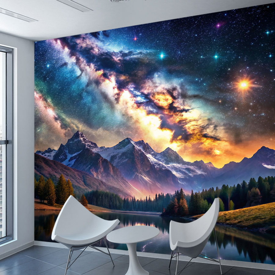 Galaxy Home Textiles - Papel Tapiz Autoadhesivo Opcional, Papel Tapiz