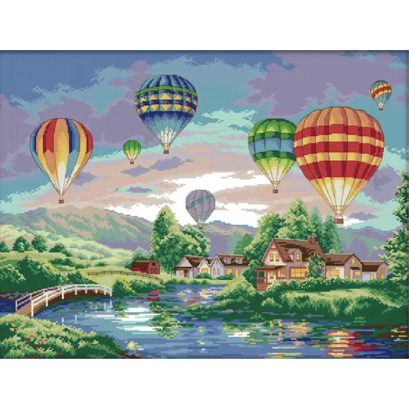 Home Textiles Discount - Globos coloridos de aire caliente, conjunto