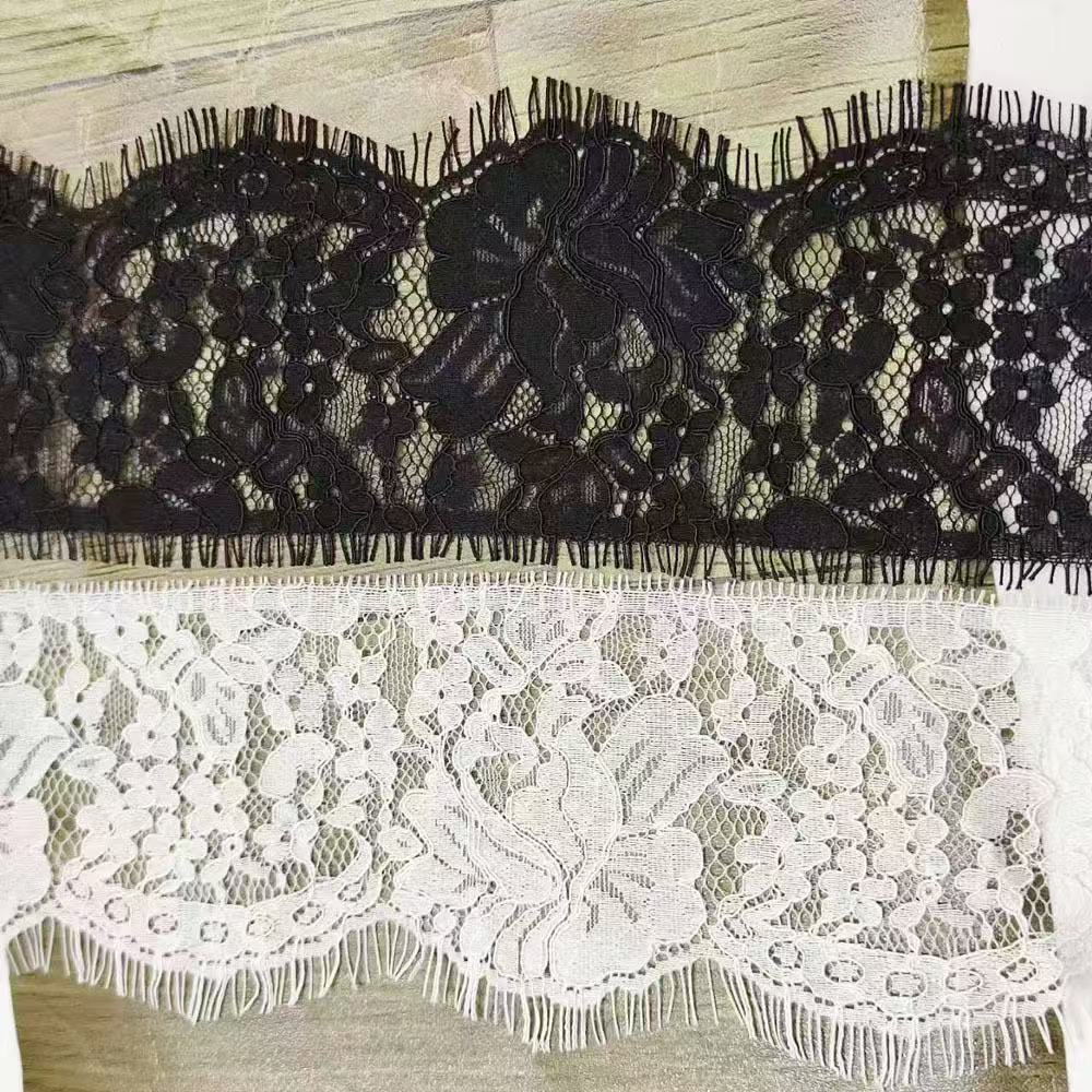 Home Fashion Textiles - Encaje chantilly con flores para velos