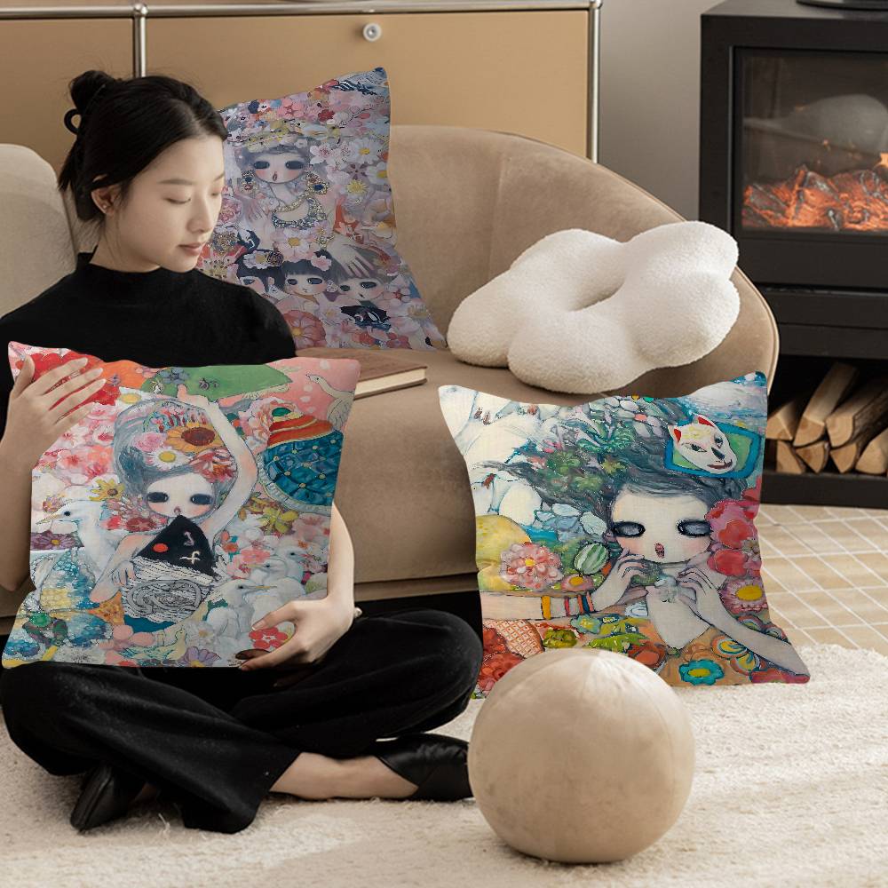 Aya Home Textiles - Funda de almohada de dibujos animados