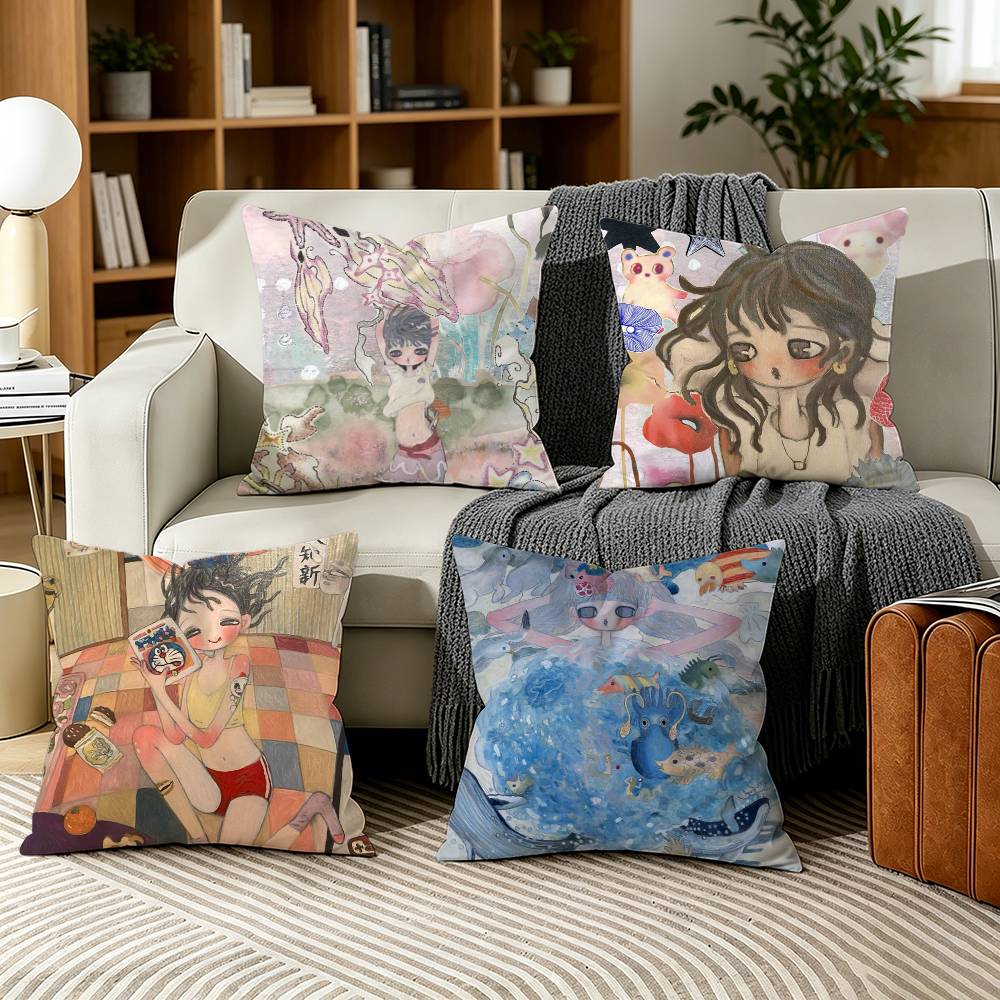 Aya Home Textiles - Funda de almohada artística A-Aya T-Takano