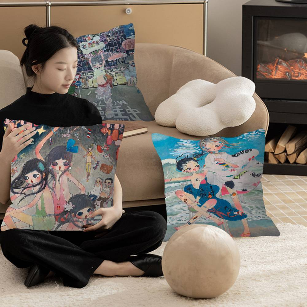 Aya Home Textiles - Funda de Cojín con Diseño de