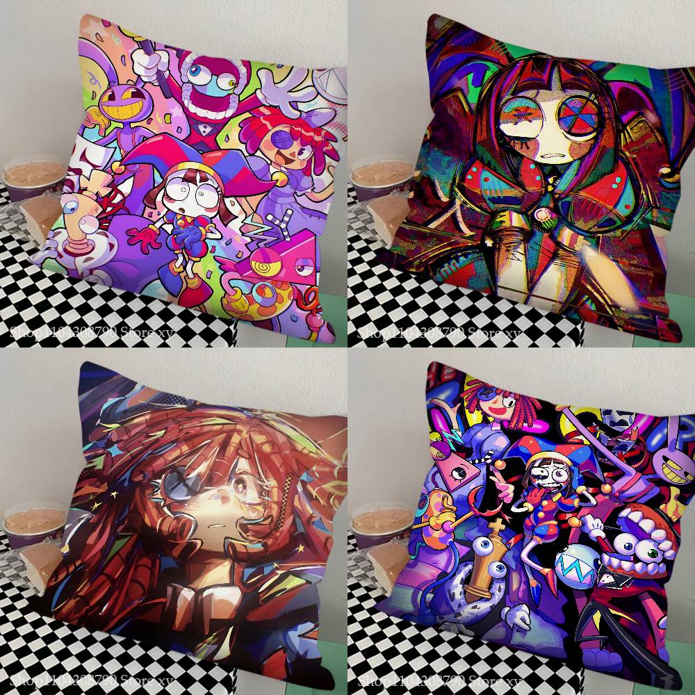 Home Fashion Textiles - Funda de almohada de circo D-Digital