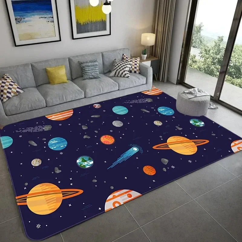 Galaxy Home Textiles - Alfombra de astronauta espacial de dibujos