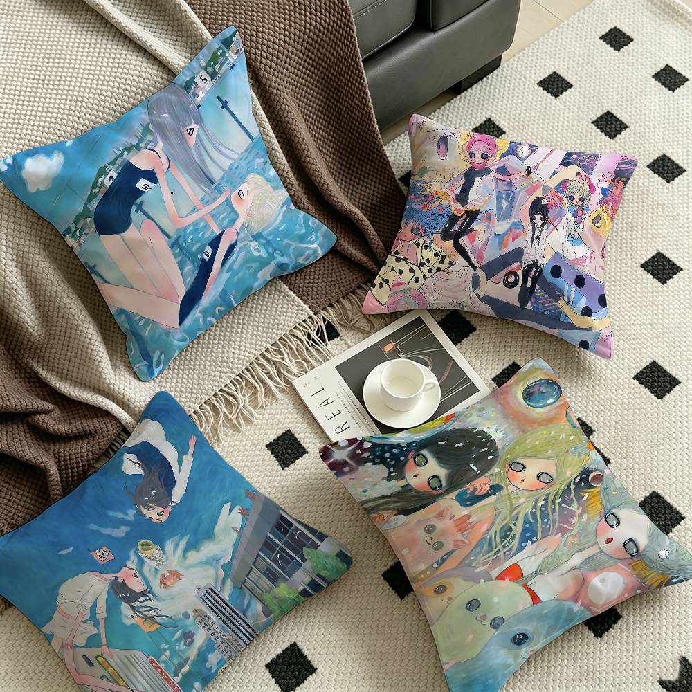 Aya Home Textiles - Funda de almohada personalizada con pinturas