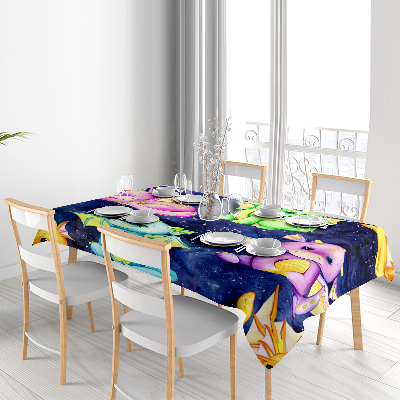 Galaxy Home Textiles - Mantel de unicornio de galaxia vibrante,