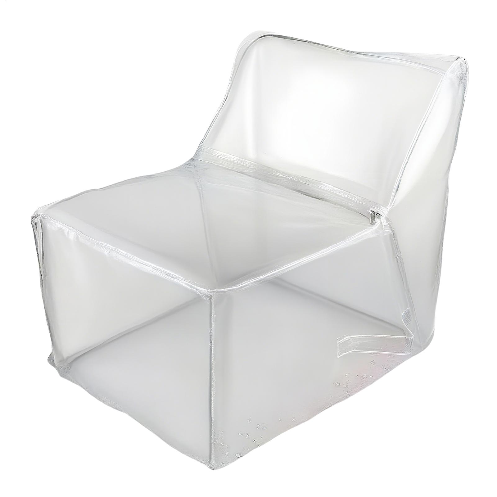 Floor Cushion Pouf - Funda Transparente Reutilizable para Silla Puff