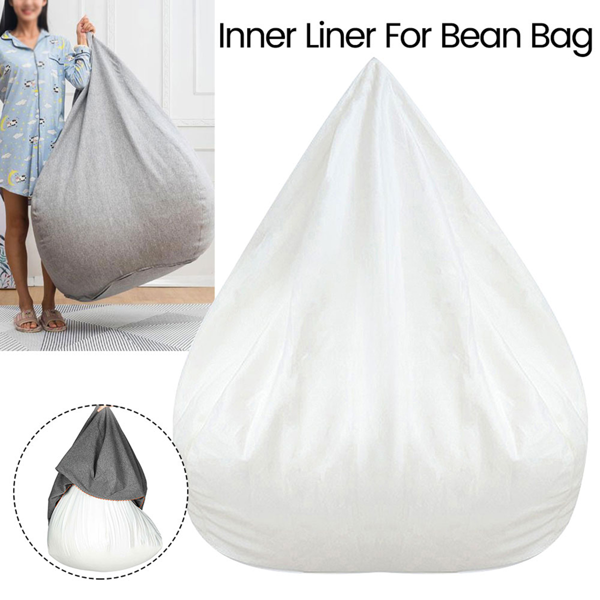 Floor Cushion Pouf - Funda para sofás, forro interior extraíble