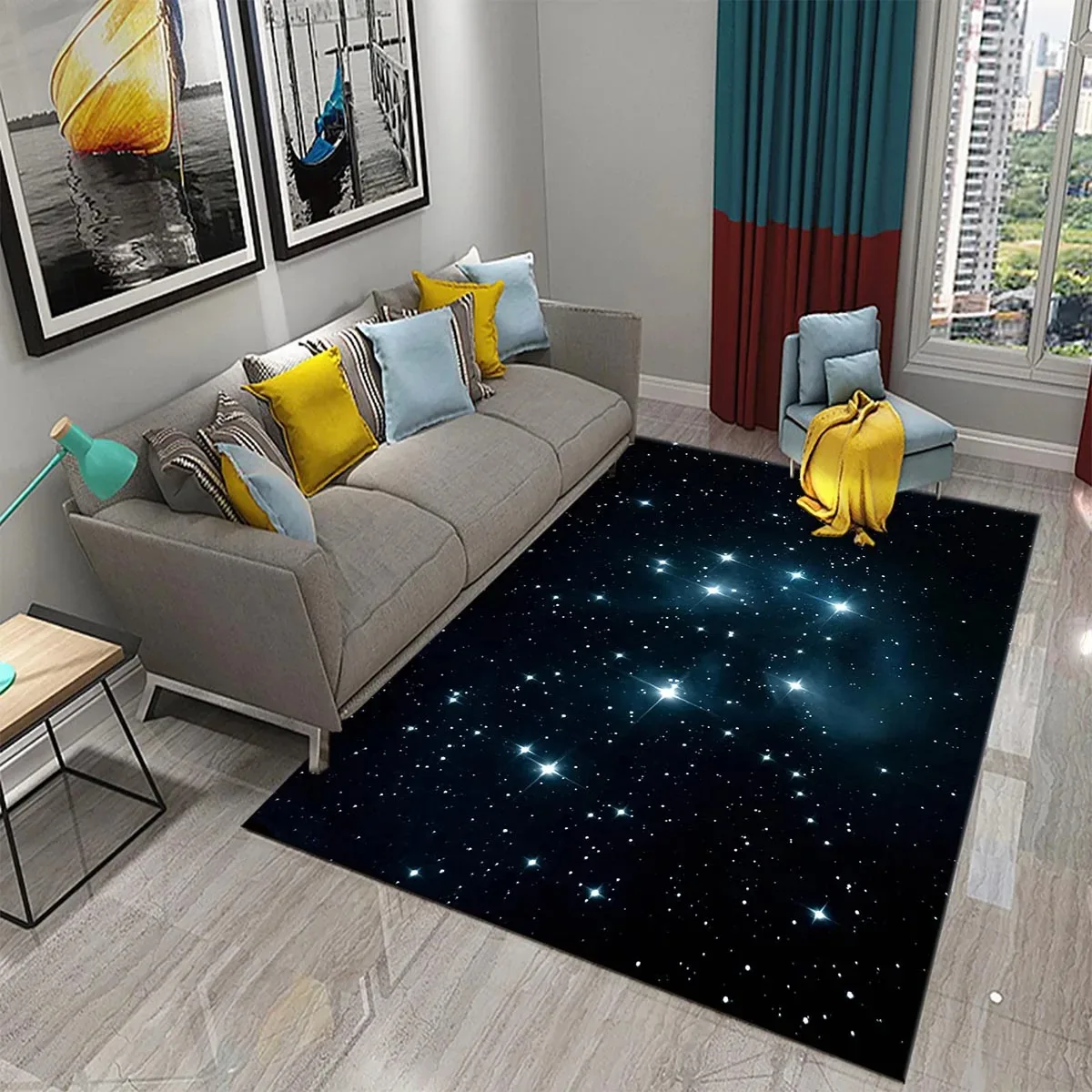 Alfombra de estrella, alfombra - Galaxy Home Textiles reseña y precio
