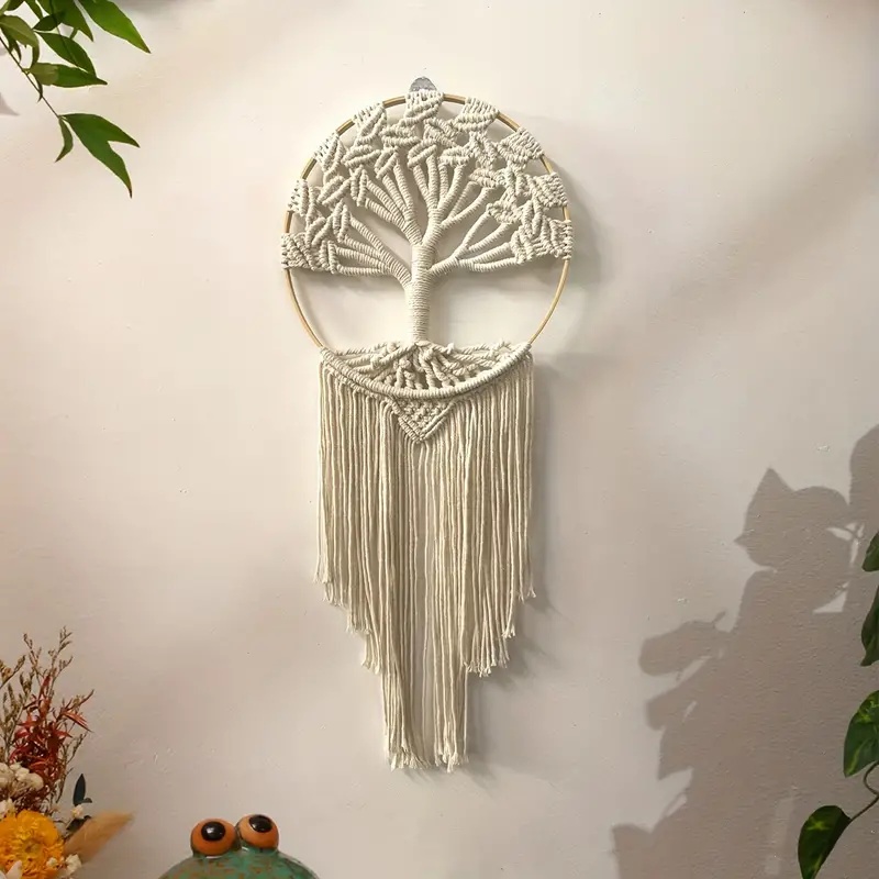Árbol de la vida macramé colga - Home Textiles Discount reseña y precio