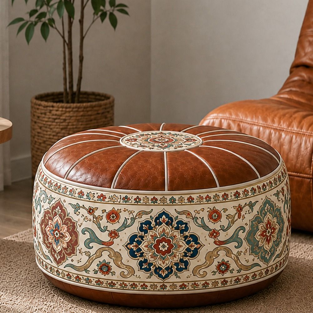 Nuevo Puf Otomano de Cuero PU  - Floor Cushion Pouf reseña y precio