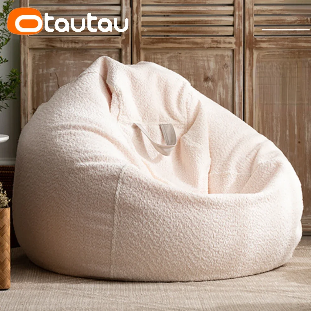 OTAUTAU-funda de chenilla suav - Floor Cushion Pouf reseña y precio
