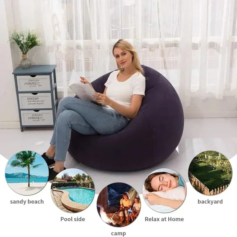 Sofá Inflable Grande, Sillón T - Floor Cushion Pouf reseña y precio