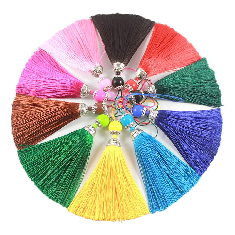Borla de seda con cuentas acrí - Home Ec Textiles reseña y precio