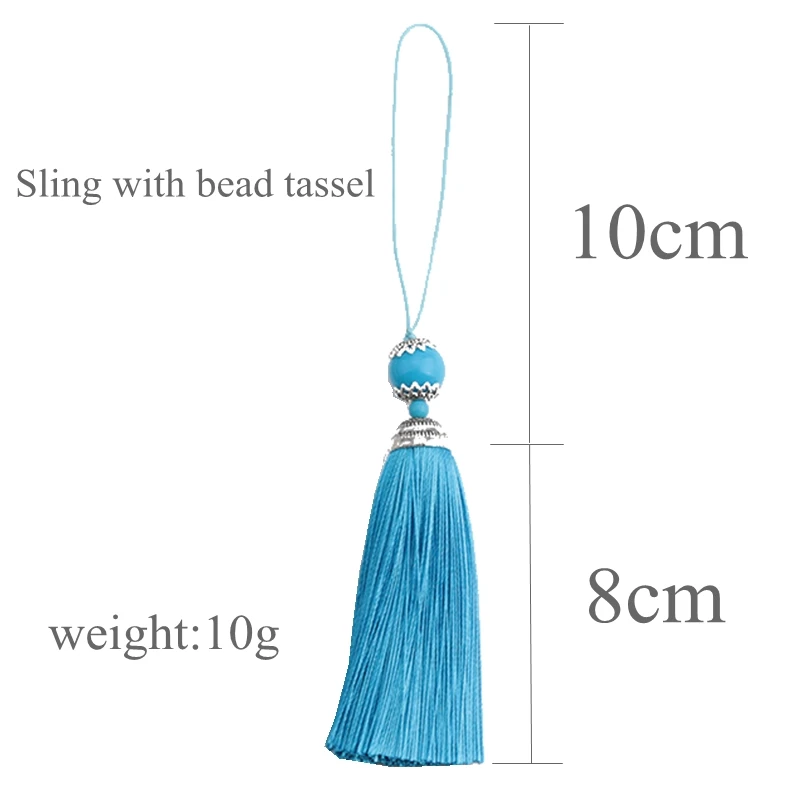 Borla de seda con cuentas acrí - Home Ec Textiles reseña y precio