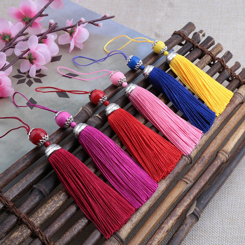 Borla de seda con cuentas acrí - Home Ec Textiles reseña y precio