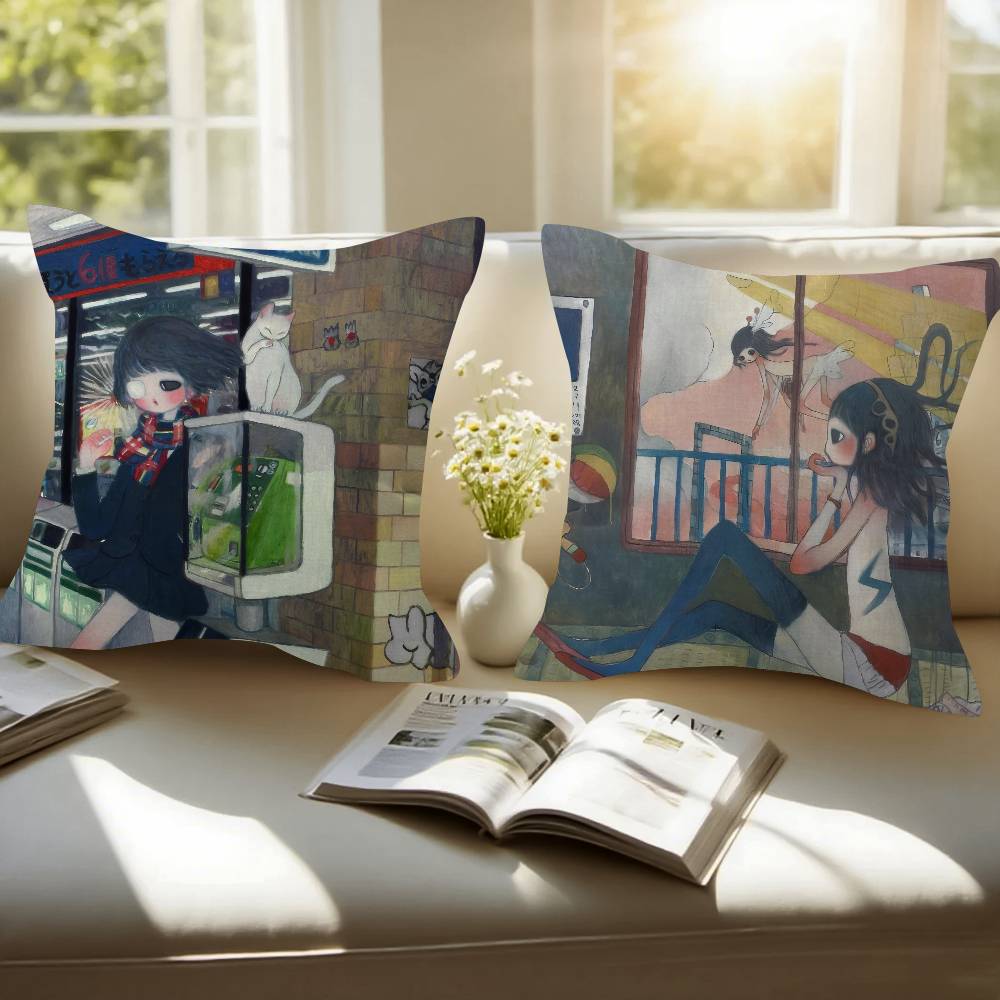 Almohada de Anime Art Aya Taka - Aya Home Textiles reseña y precio