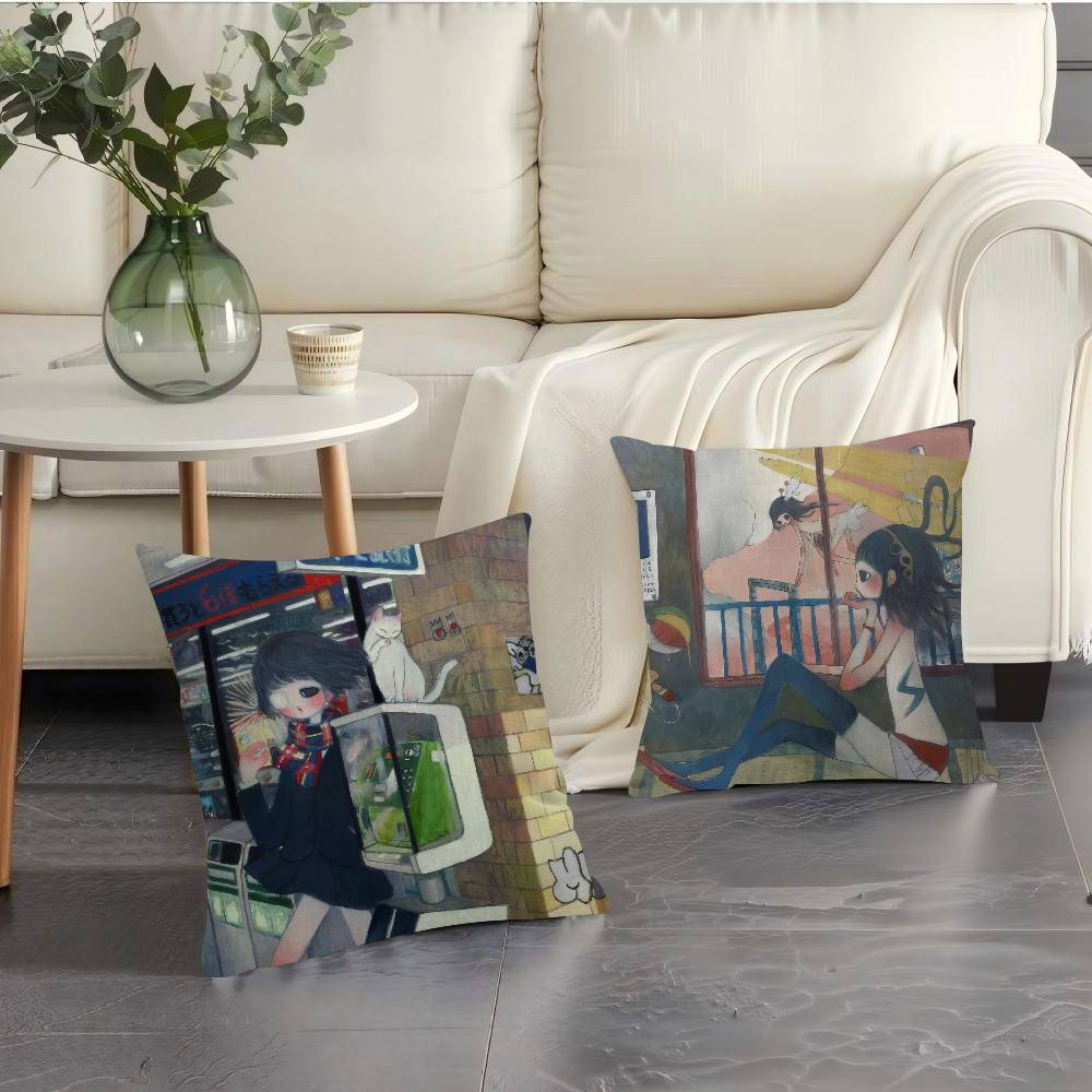 Almohada de Anime Art Aya Taka - Aya Home Textiles reseña y precio