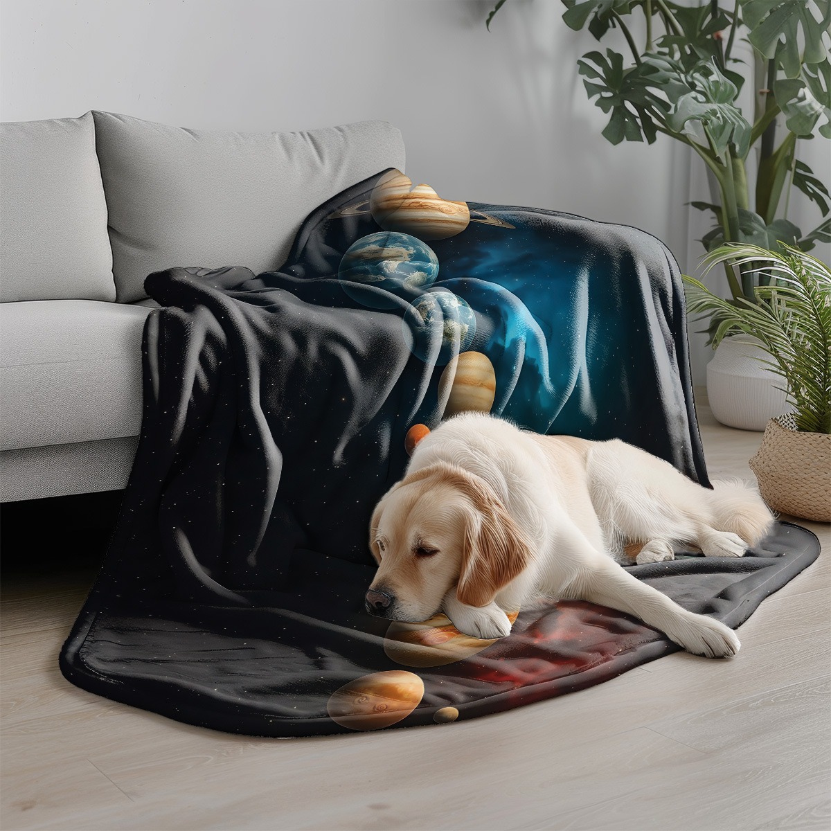 Manta estampada de franela con - Galaxy Home Textiles reseña y precio