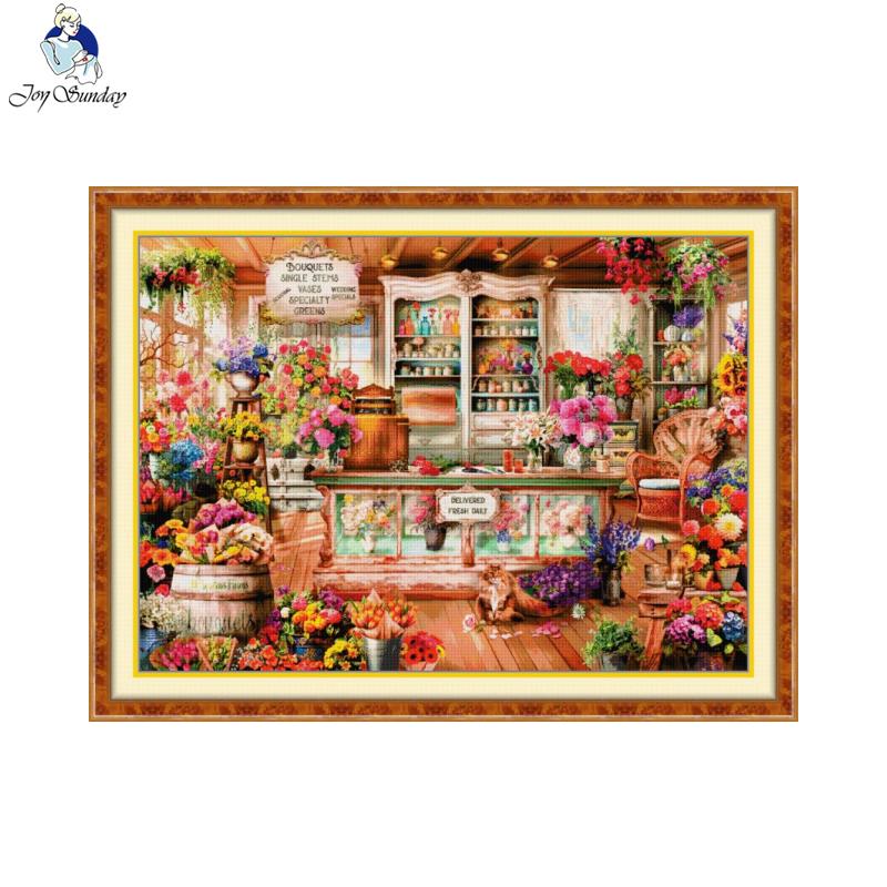 Joy Sunday-Kit de punto de cru - Home Textiles Discount reseña y precio