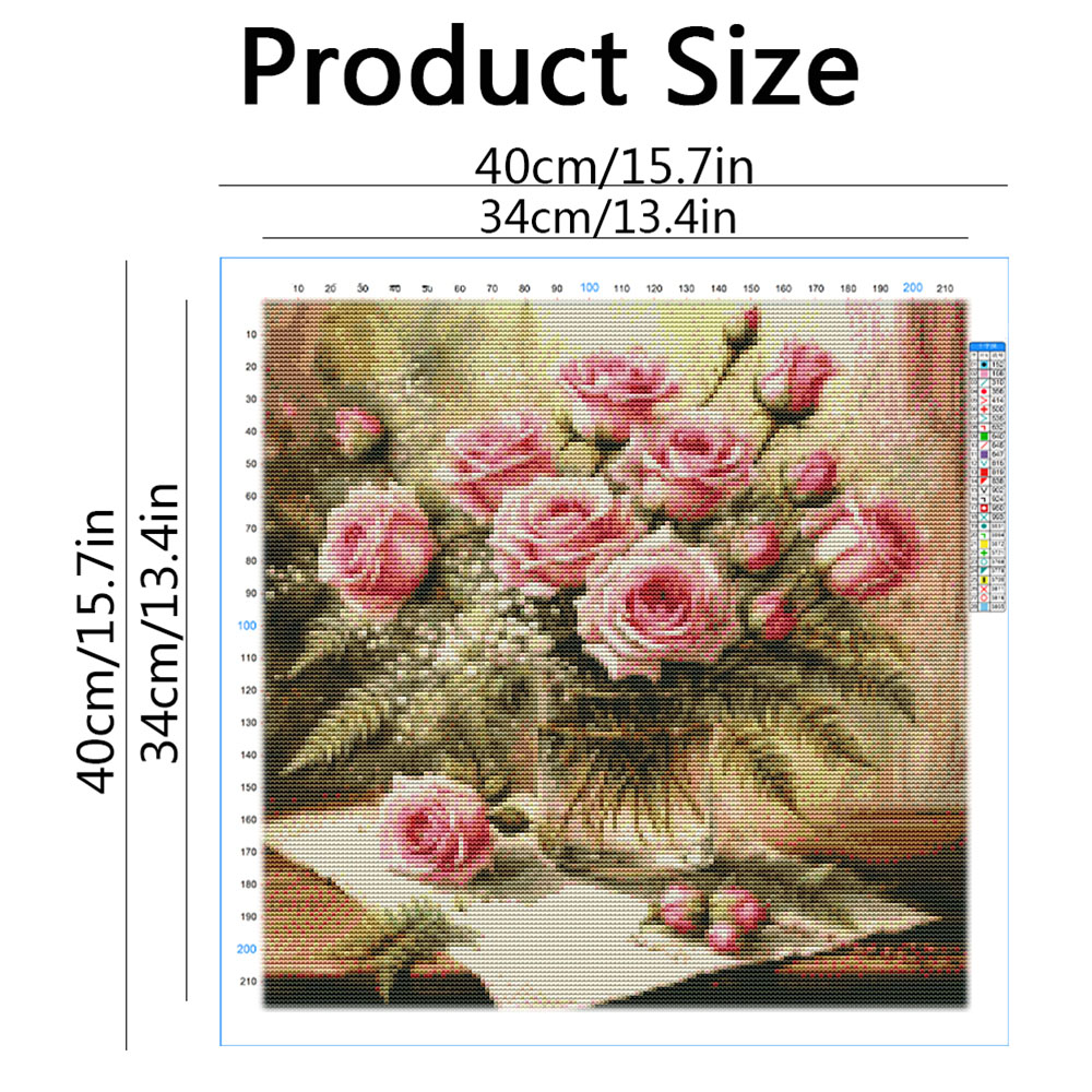 HUACAN-Kits de punto de cruz,  - Home Textiles Discount reseña y precio