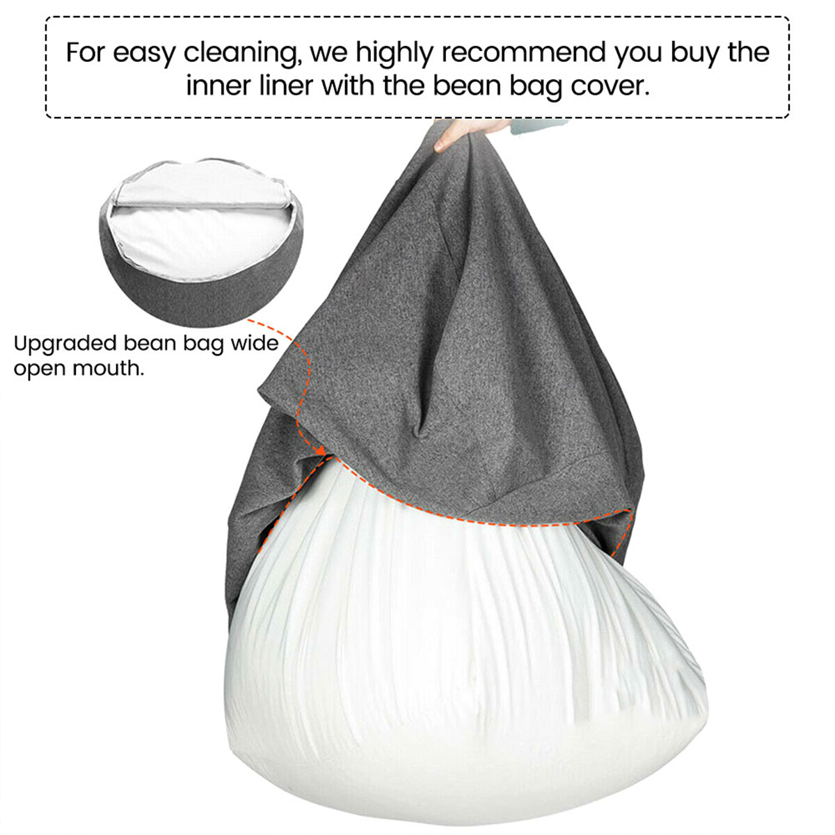 Funda para sofás, forro interi - Floor Cushion Pouf reseña y precio