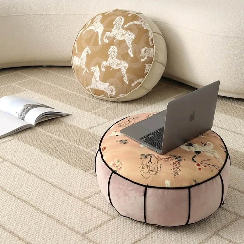 Puf Redondo Estilo Chino, Cojí - Floor Cushion Pouf reseña y precio