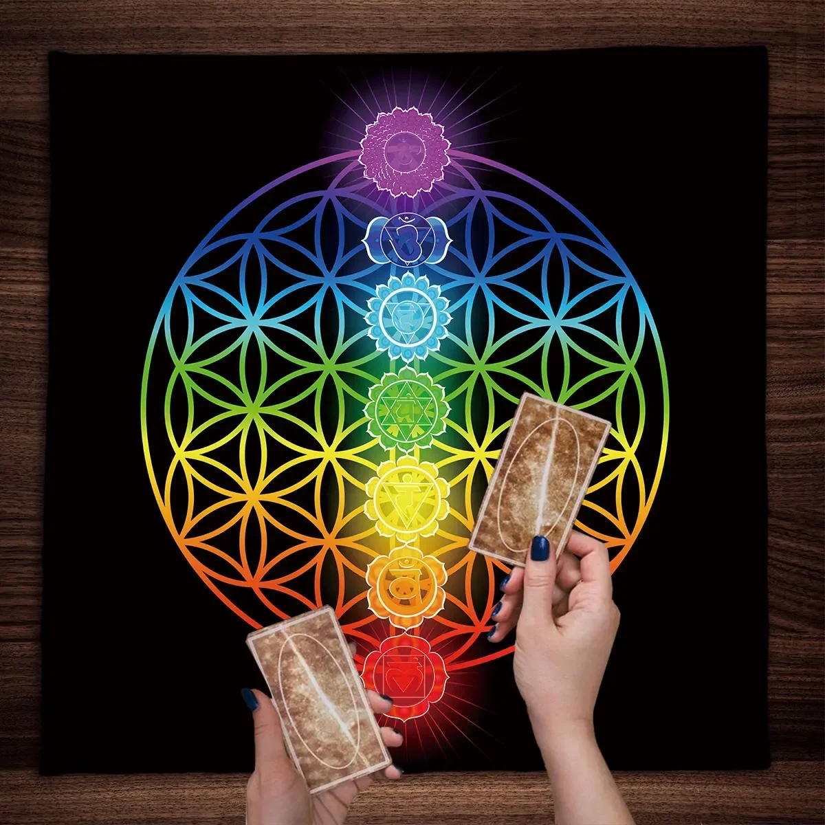 Mantel de Tarot con Mandala, f - Galaxy Home Textiles reseña y precio